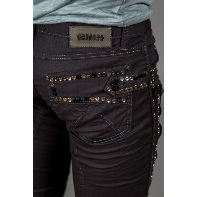 Blugi gri elastici Kingz Jeans 1036-01